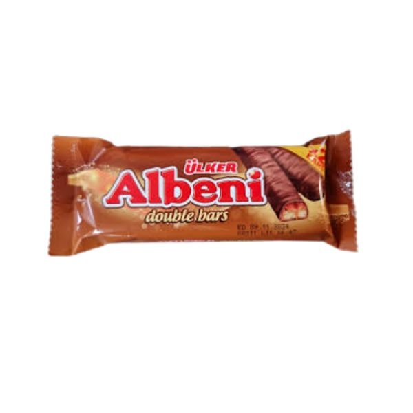 BATOANE CU CARAMEL INVEL.IN CIOCO DE LAPTE DOUBLE STICKS ALBENI 50G