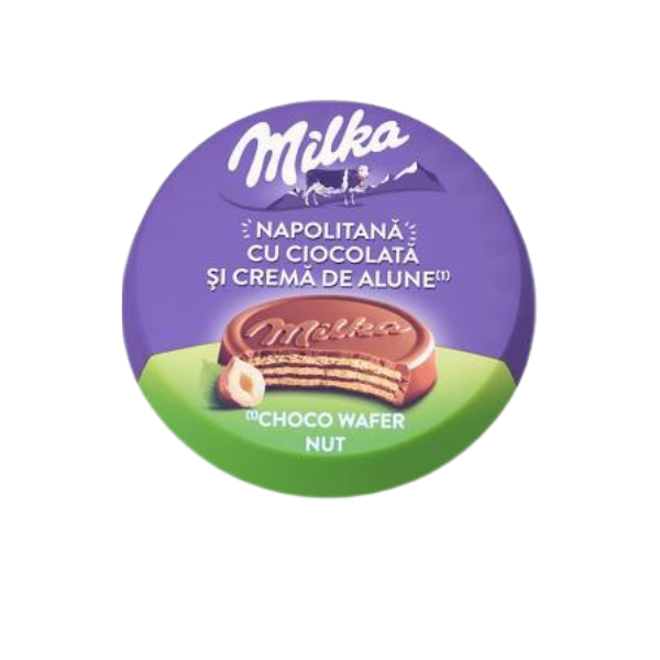 NAPOLITANE CHOCO WAFER CU CR.ALUNE MILKA 30G